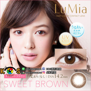 [DIA 14.2 42.5%]LuMia 1day Sweet Brown ルミア スウィートブラウン